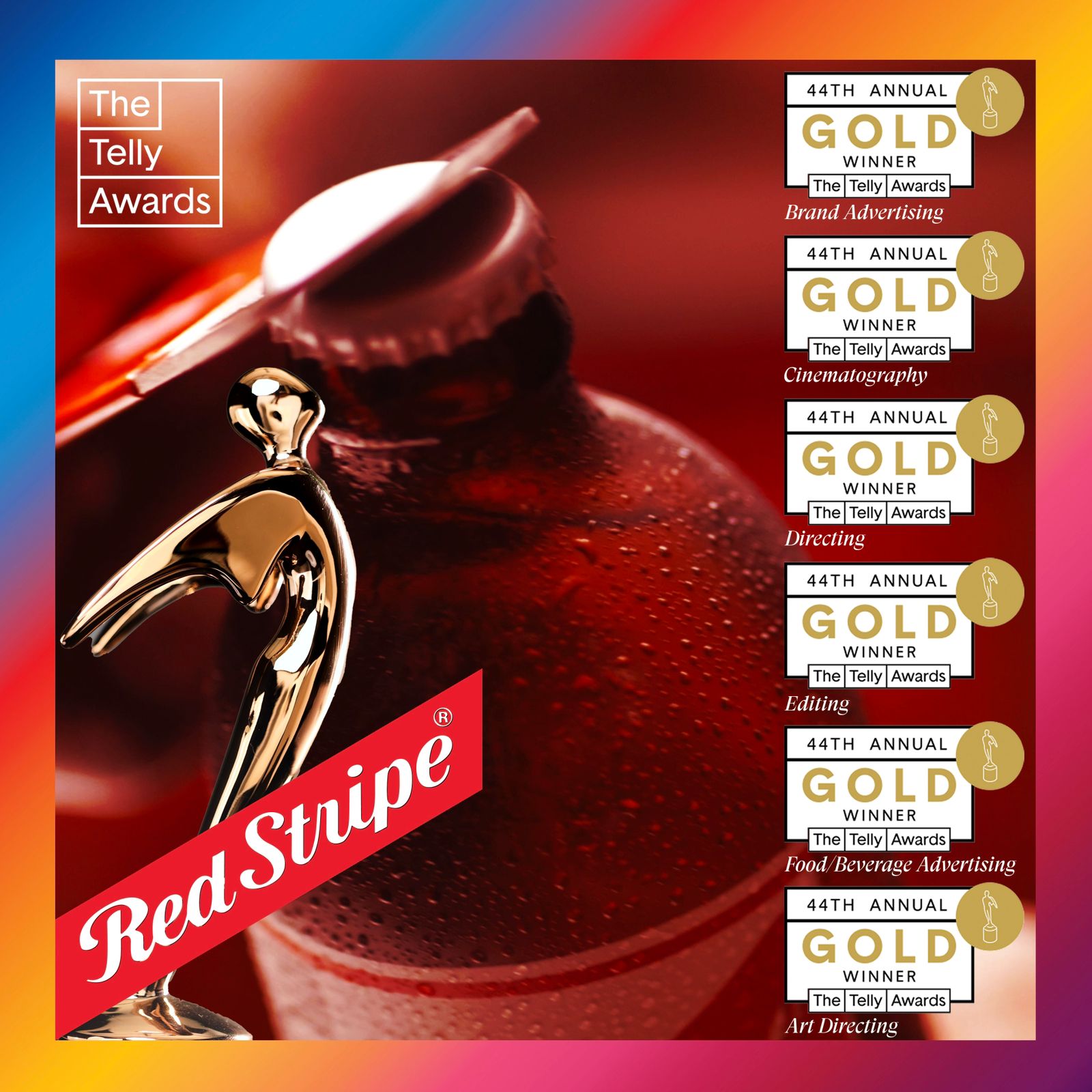Red Stripe Gold Telly Award Winner